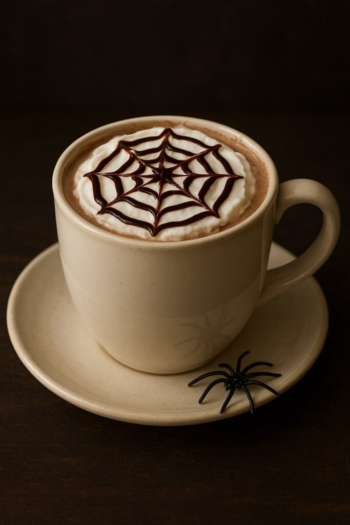 Spiderweb Swirls (For Hot Drinks)